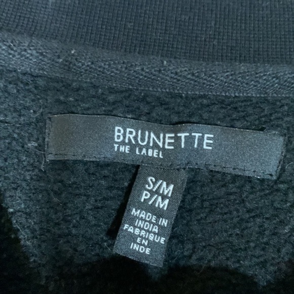 Brunette the Label You Can Sip With Us Black & White Sweater Top - Picture 6 of 7